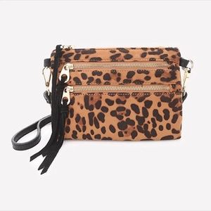 BEBE LEOPARD CROSSBODY BAG